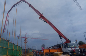 貴州科幻城，平板澆筑，C40標(biāo)號(hào)